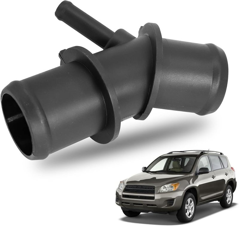 MINETPS 165710V020 Upper Radiator Coolant Hose Connector Pipe Adapter Fit for Toyota RAV4 2009 2010 2011 2012 Replace 16571-0V020 16057-36011 1605736011 - Image 1